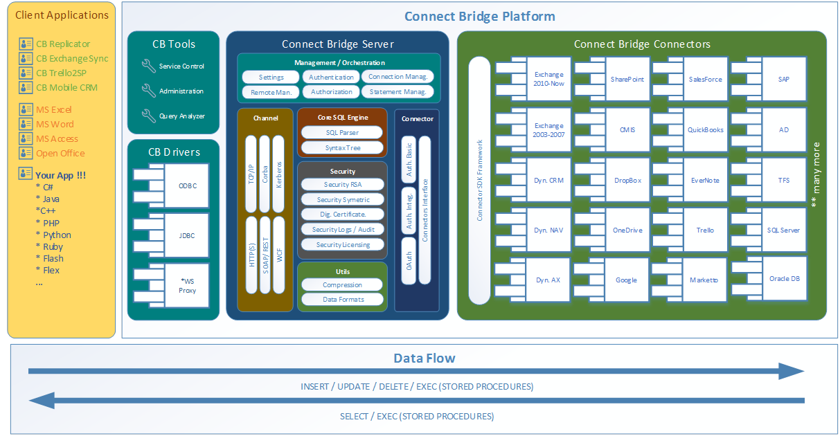 Connect Bridge Plaform diagram