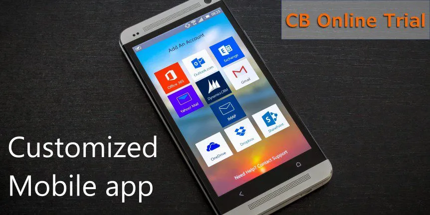 Customized mobile app for Business Software