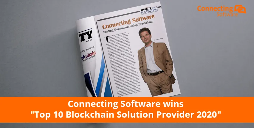 コネクティングソフトウェアは、トップ10-Blockchain-ソリューションプロバイダー-2020に勝利した。