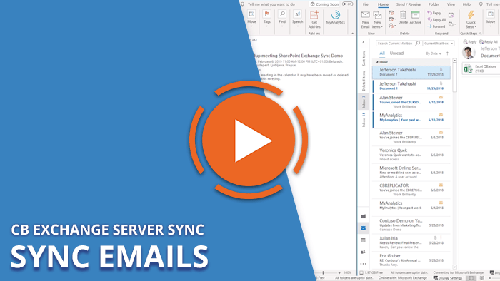 CB Exchange Server Sync - How to Sync Outlook Emails
