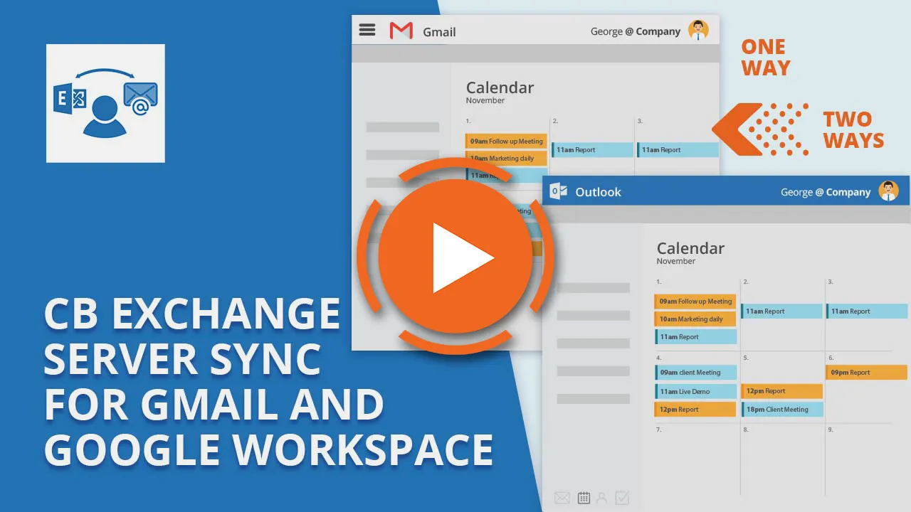 What is CB Exchange Server Sync for Gmail and Google Workspace? 