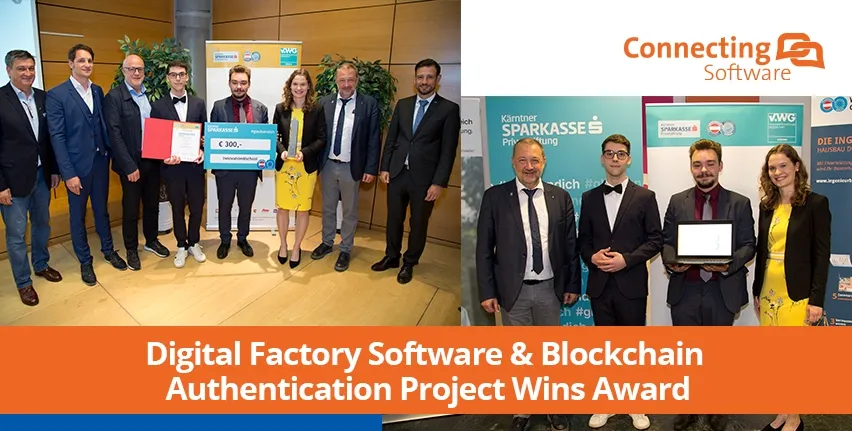 El software de la fábrica digital y el proyecto de autenticación Blockchain ganan un premio
